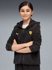 Кофта спортивная PUMA Ferrari Kids Hooded Sweat Jk модель 632798 Фото