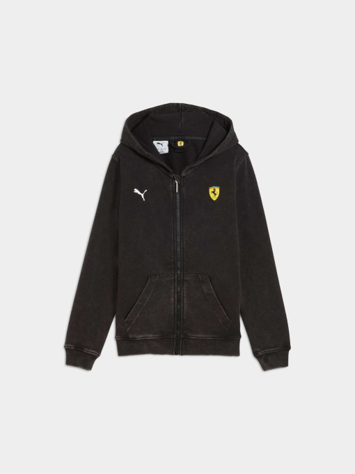Кофта спортивная PUMA Ferrari Kids Hooded Sweat Jk модель 632798 Фото