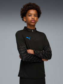 Спортивная кофта PUMA Individualcup 1/4 Zip-top Jr модель 660247 Спортивная кофта PUMA Individualcup 1/4 Zip-top Jr модель 660247 Фото