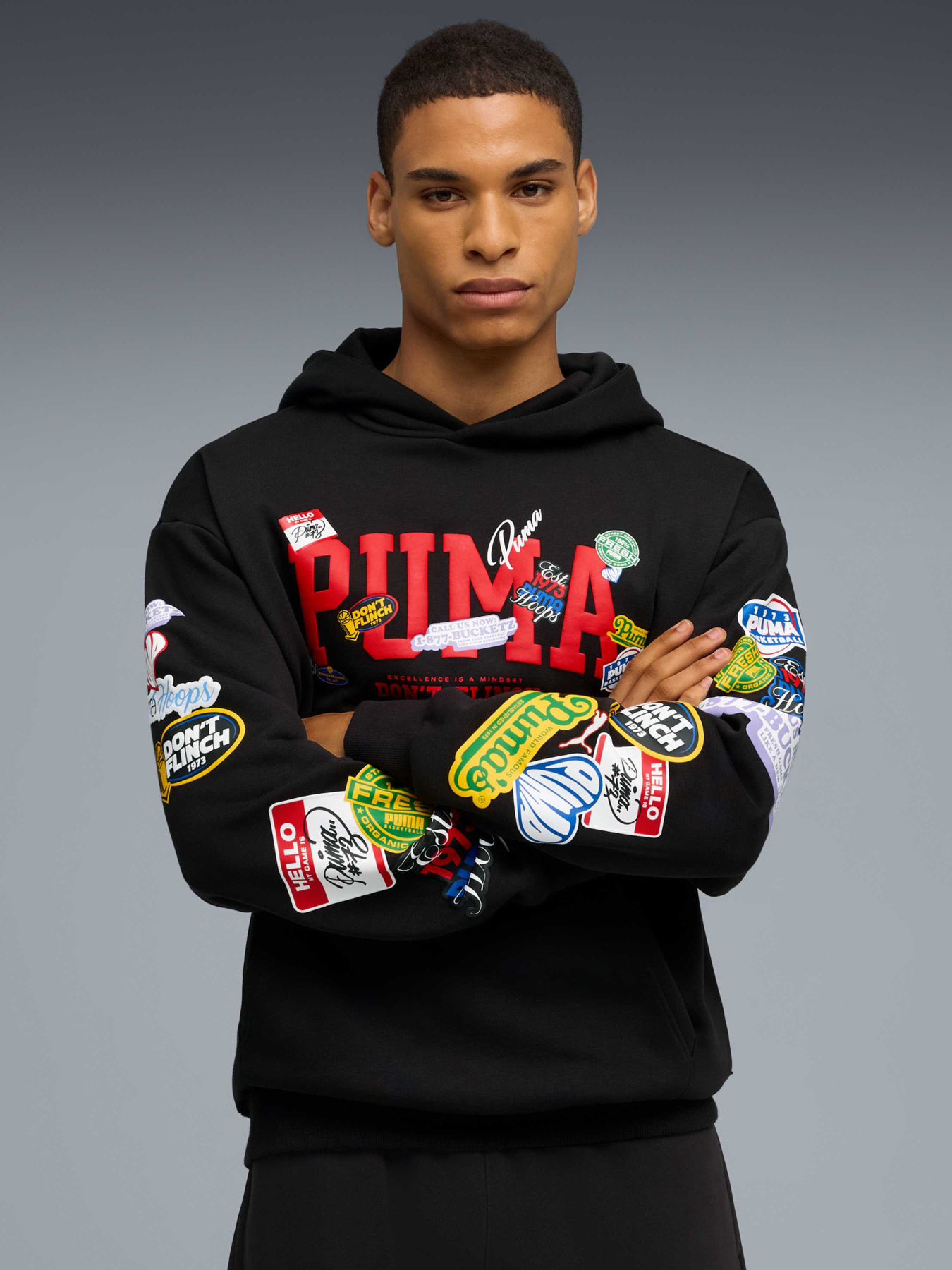 Худі PUMA Sticker Pack Pullover Hoodie модель 632827 Фото