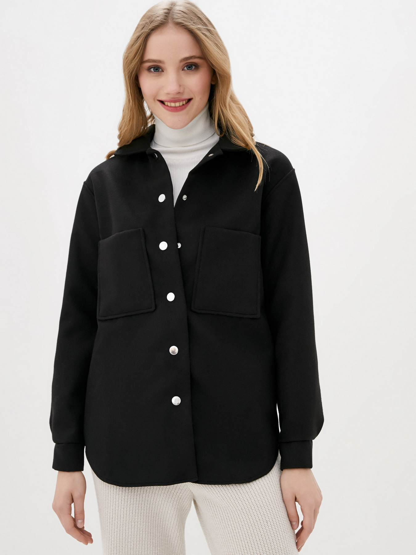 Сорочки ISSA Plus модель 12930_black Сорочки ISSA Plus модель 12930_black Фото