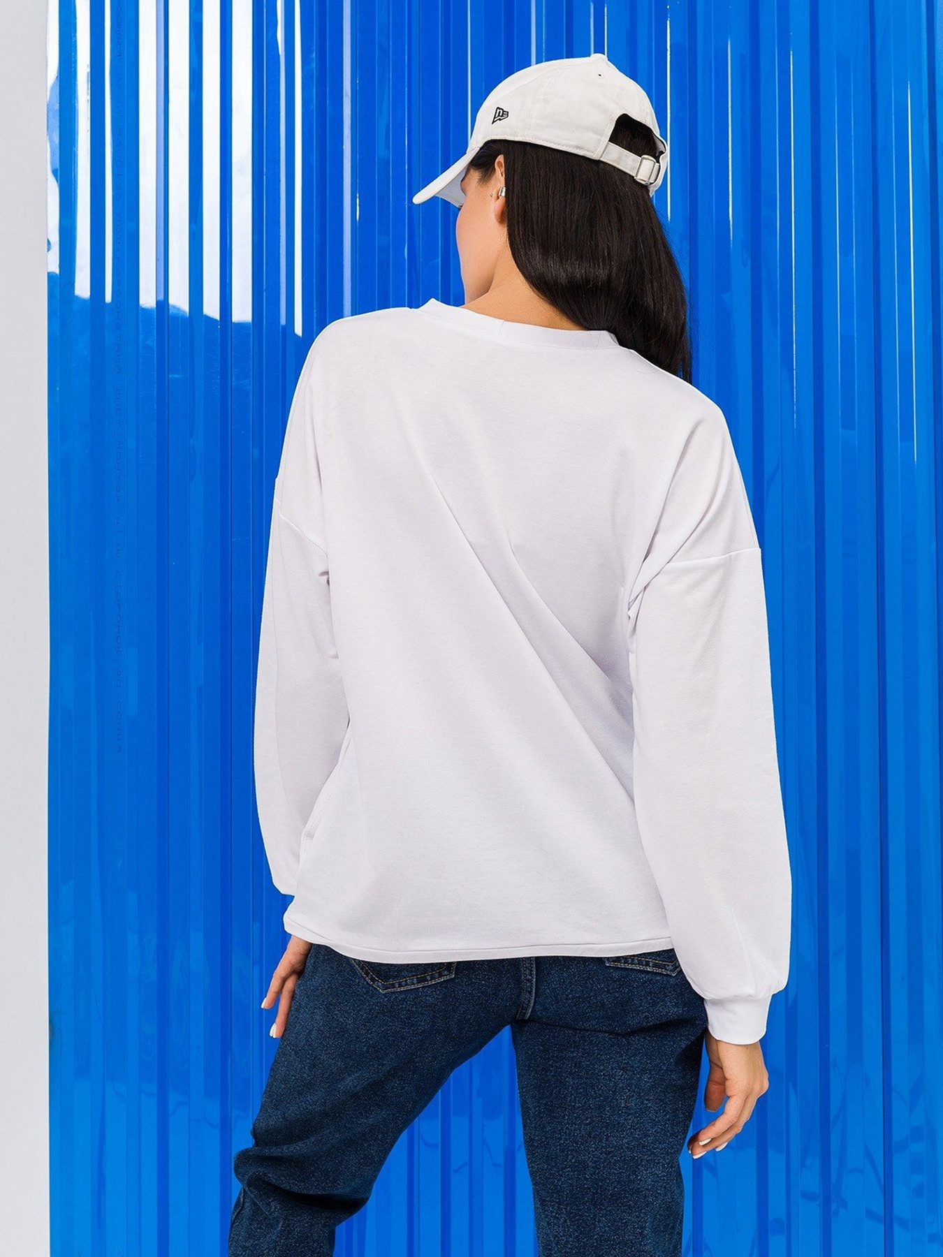 Світшот ISSA Plus модель 12202_white Фото