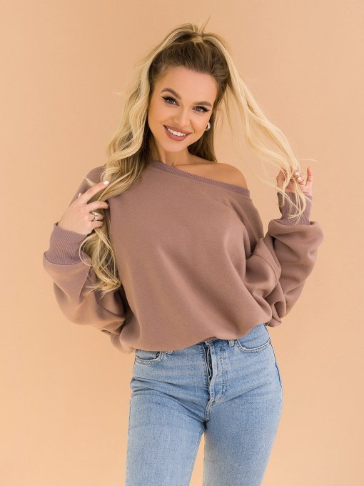 Свитшот ISSA Plus модель 12288_brown Фото