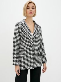 Пиджак ISSA Plus модель 12953_blackwhite Фото