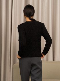 Джемпер ISSA Plus модель WN20-198_black Фото