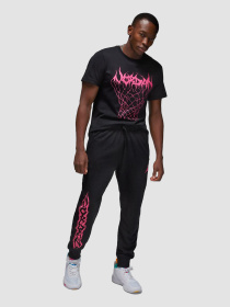 Джогери Jordan M Dri-Fit Sprt Flc Gfx модель FN5814-010 Фото