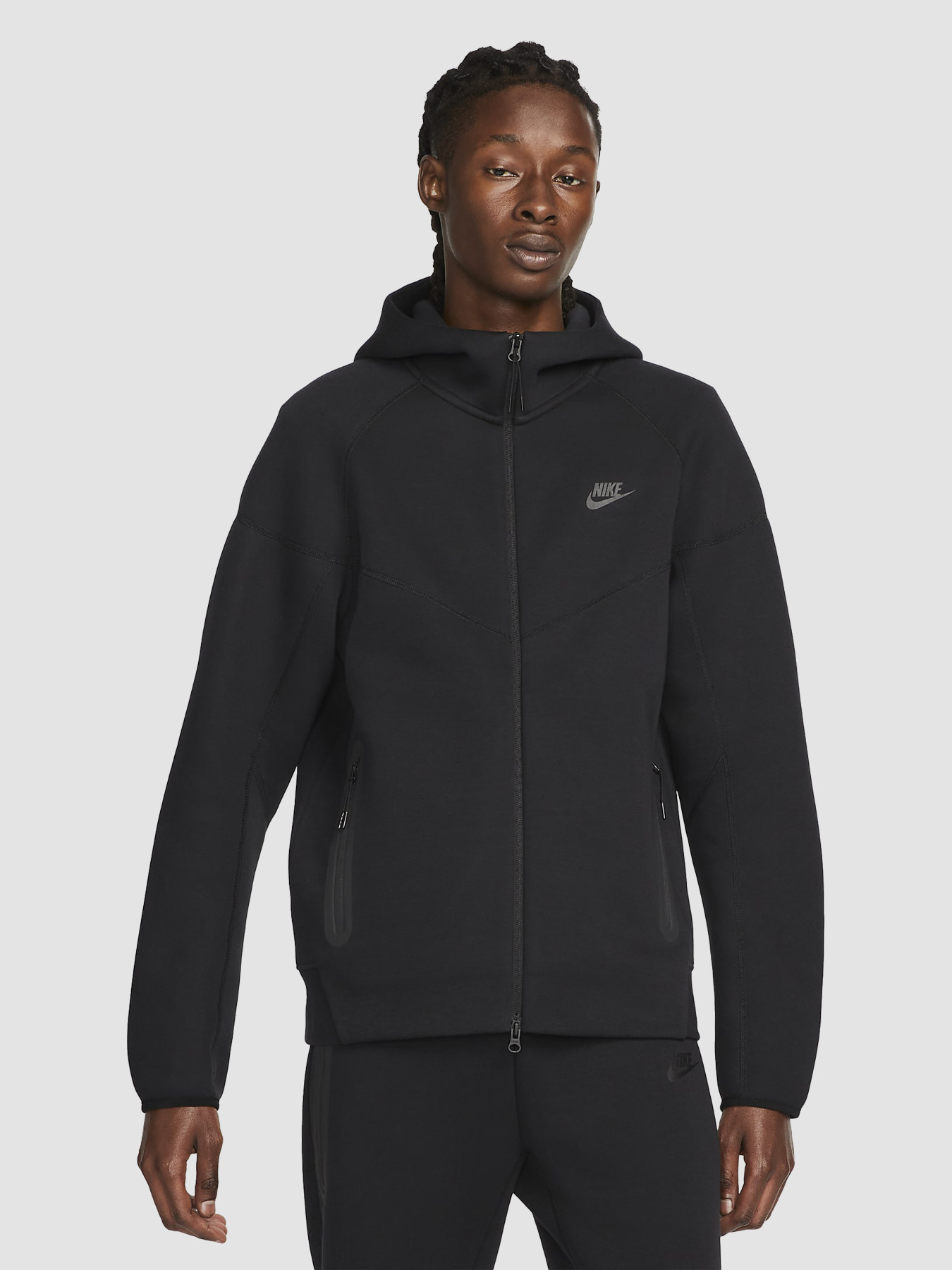 Кофта NIKE Sportswear Tech Fleece Windrunner Full-Zip Hoodie модель FB7921-010 Кофта NIKE Sportswear Tech Fleece Windrunner Full-Zip Hoodie модель FB7921-010 Фото
