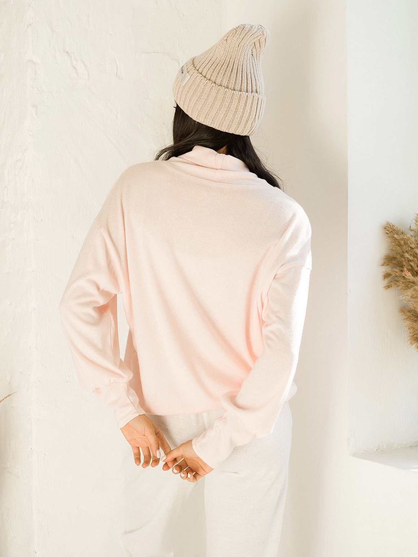 Светр ISSA Plus модель 12961_pink Фото