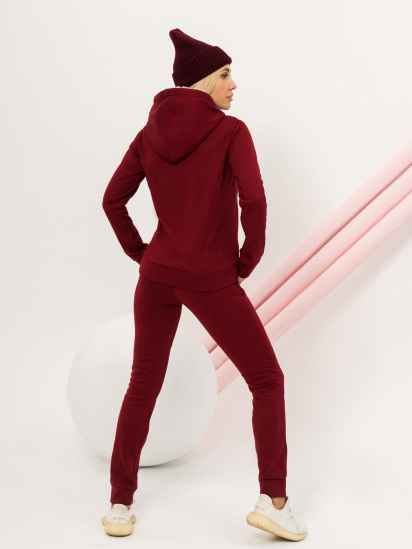 Спортивний костюм ISSA Plus модель SA-57_burgundy — фото 5 - INTERTOP