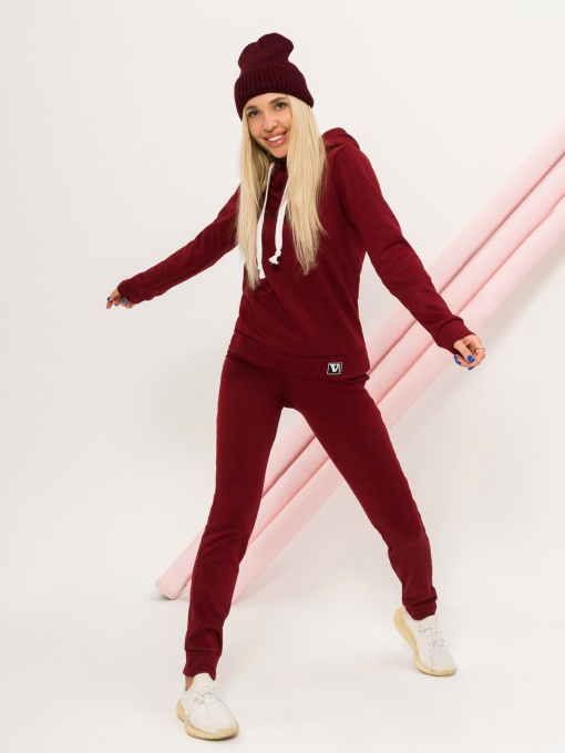 Спортивный костюм ISSA Plus модель SA-57_burgundy Фото