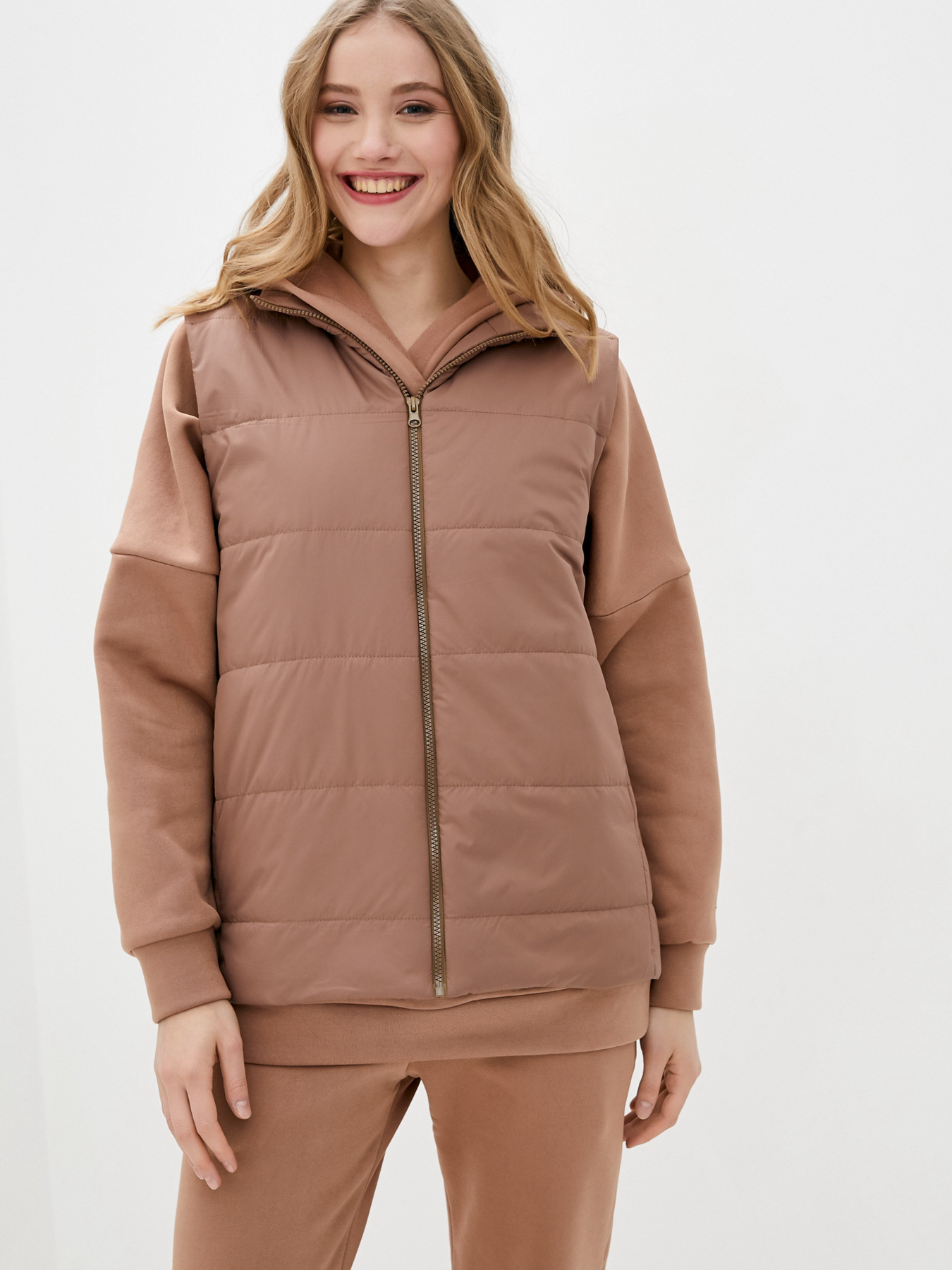 Повседневный костюм ISSA Plus модель 12966_beige Фото