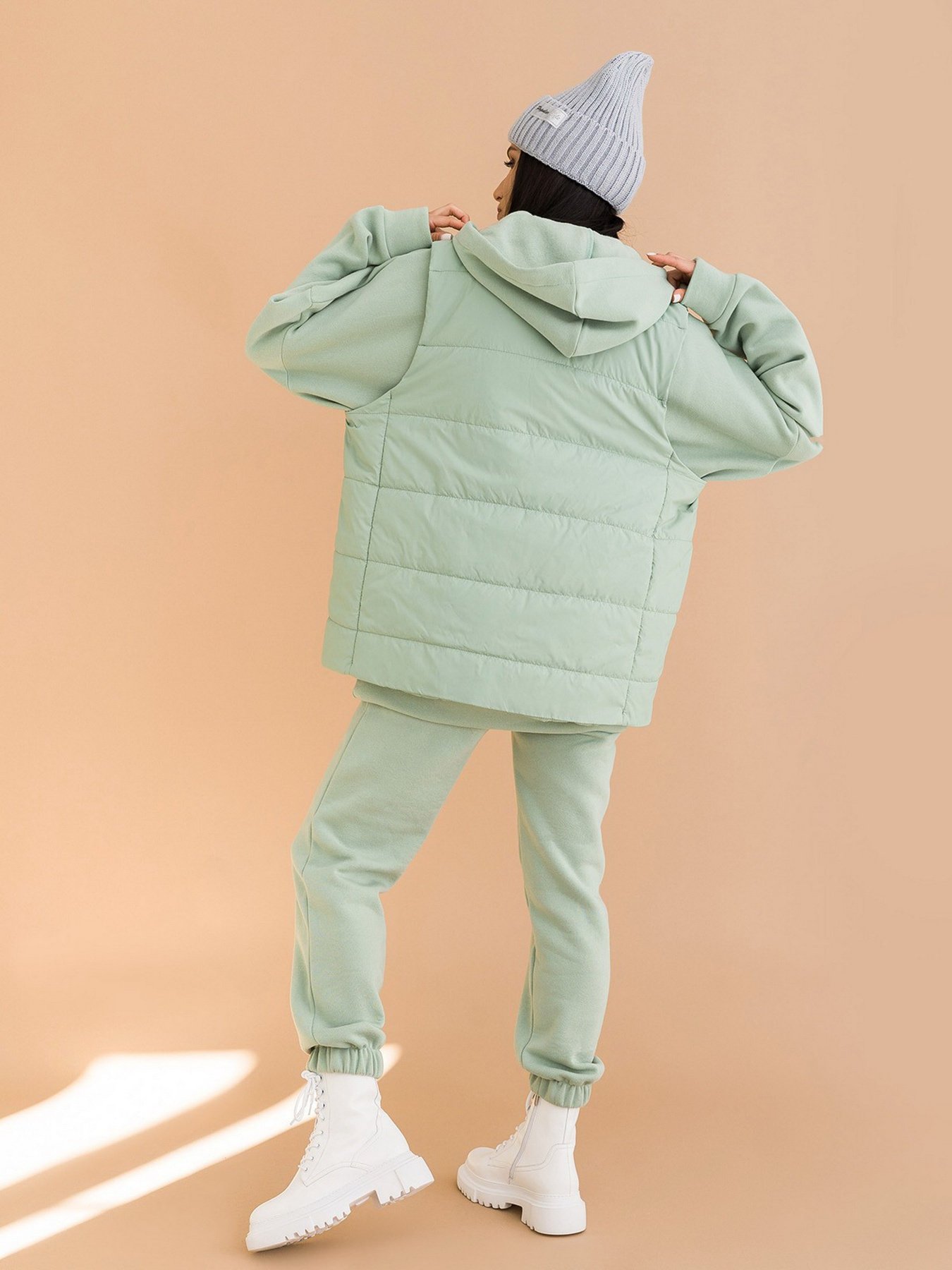 Повседневный костюм ISSA Plus модель 12966_mint Повседневный костюм ISSA Plus модель 12966_mint Фото