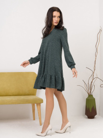 Сукня міні ISSA Plus модель 12950_green Фото