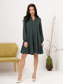 Сукня міні ISSA Plus модель 12950_green Фото