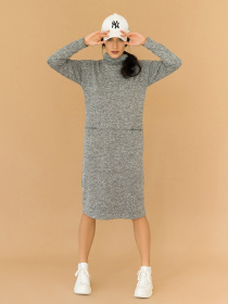 Платье миди ISSA Plus модель 12962_gray Фото