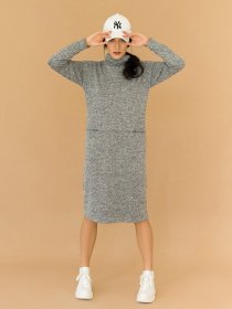 Платье миди ISSA Plus модель 12962_gray Фото