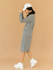 Сукня міді ISSA Plus модель 12962_gray Фото