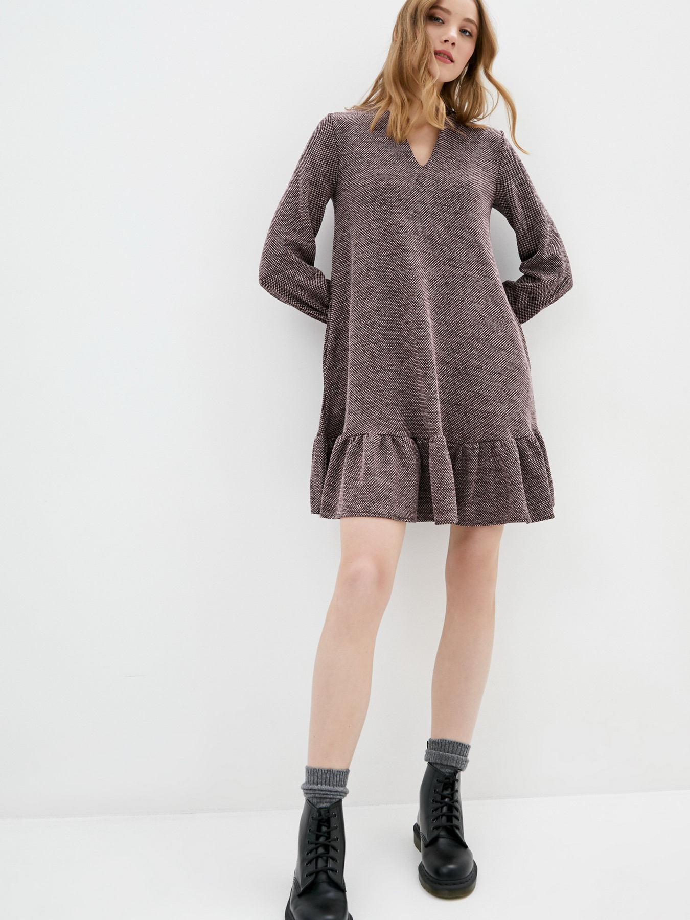 Сукня міні ISSA Plus модель 12950_pink Фото