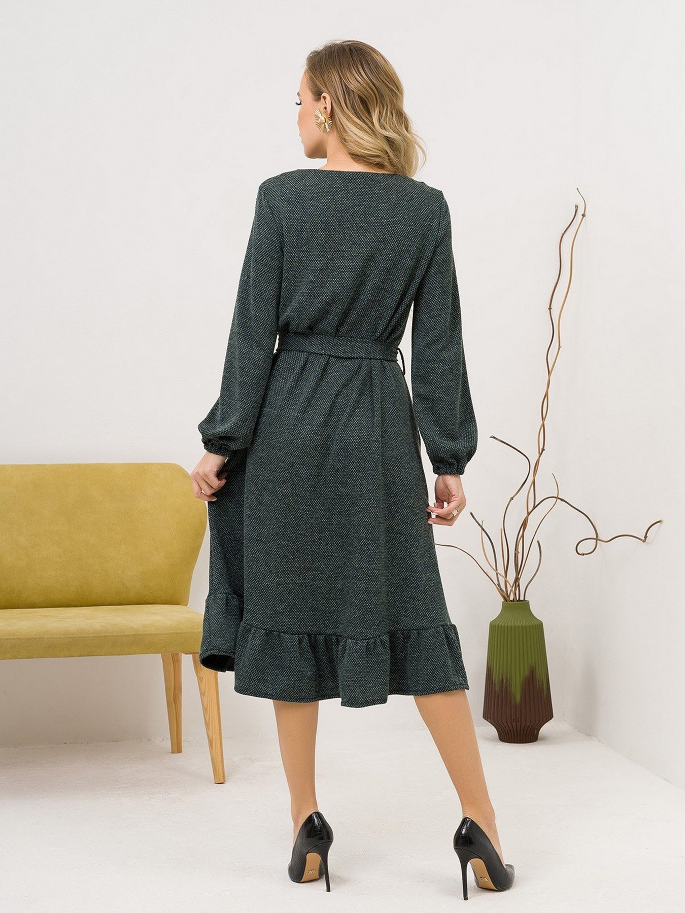 Платья ISSA Plus модель 12957_green Фото