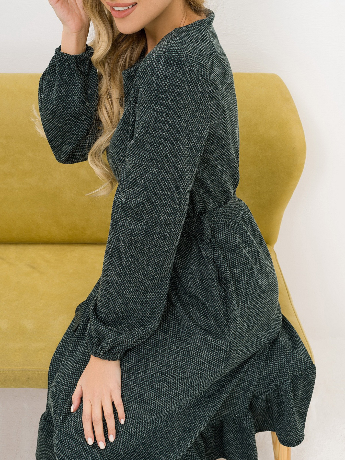 Платья ISSA Plus модель 12957_green Фото