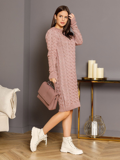 Сукні ISSA Plus модель WN20-07_pink — фото 3 - INTERTOP