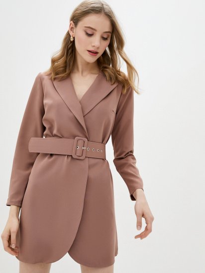 Сукня міні ISSA Plus модель SA-347_beige - фото