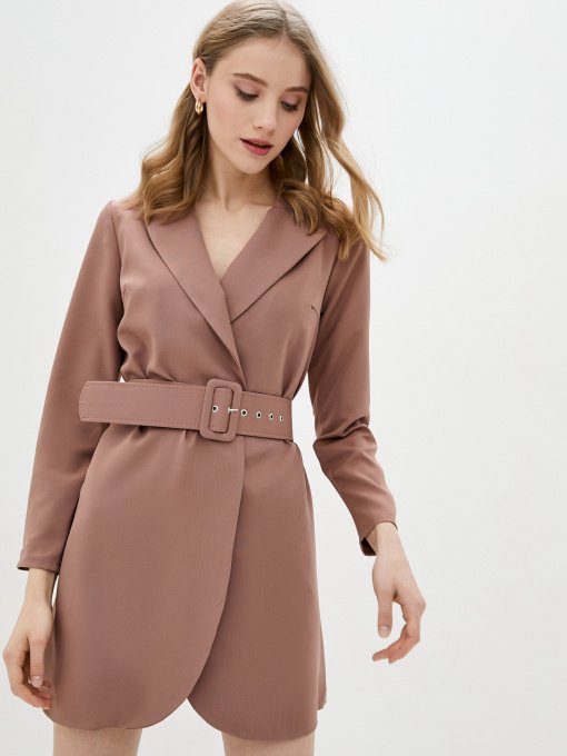 Платье мини ISSA Plus модель SA-347_beige Фото