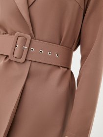 Сукня міні ISSA Plus модель SA-347_beige Фото