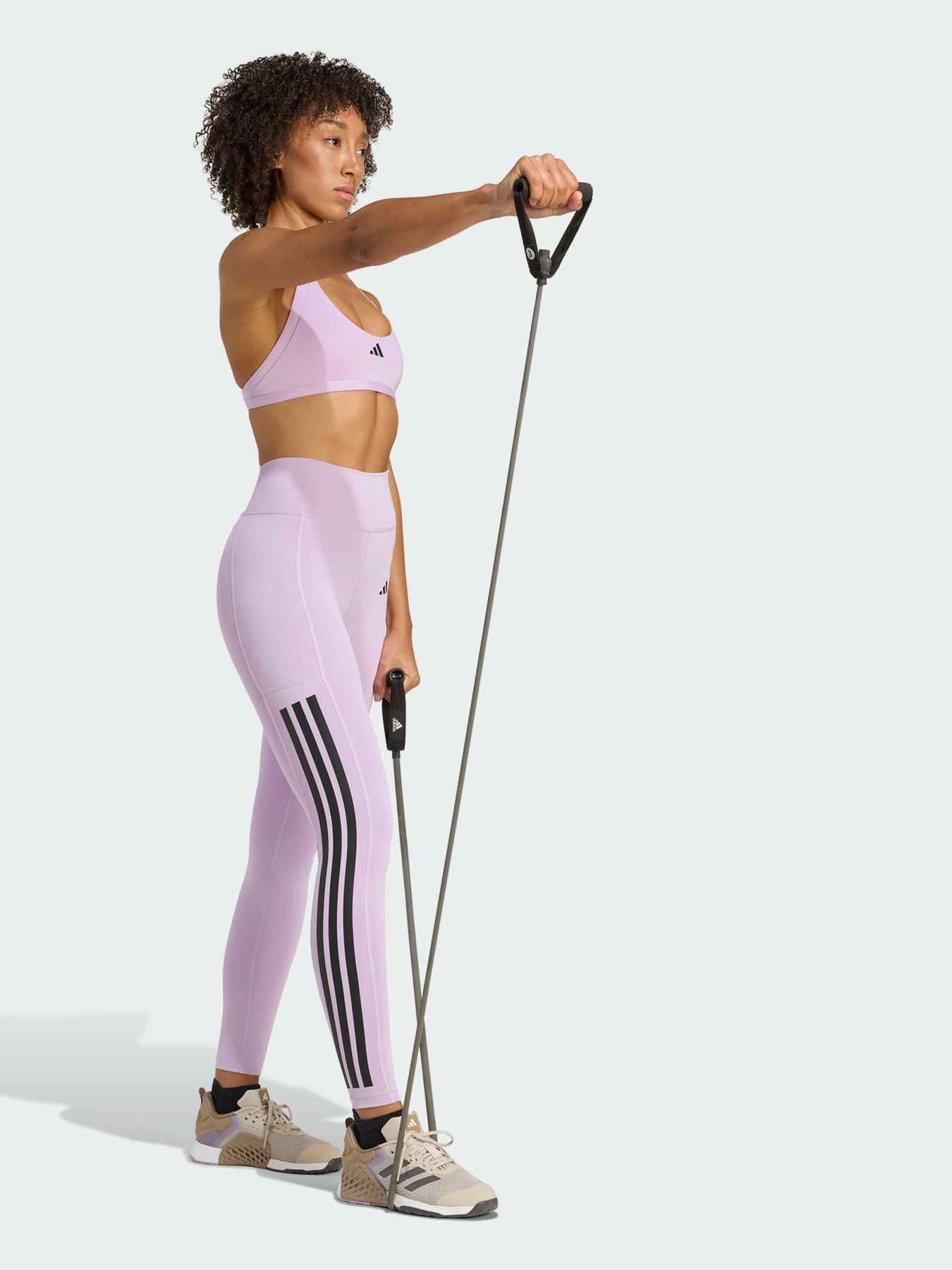 Спортивные леггинсы Adidas 3 Stripes модель JX7323 Спортивные леггинсы Adidas 3 Stripes модель JX7323 Фото