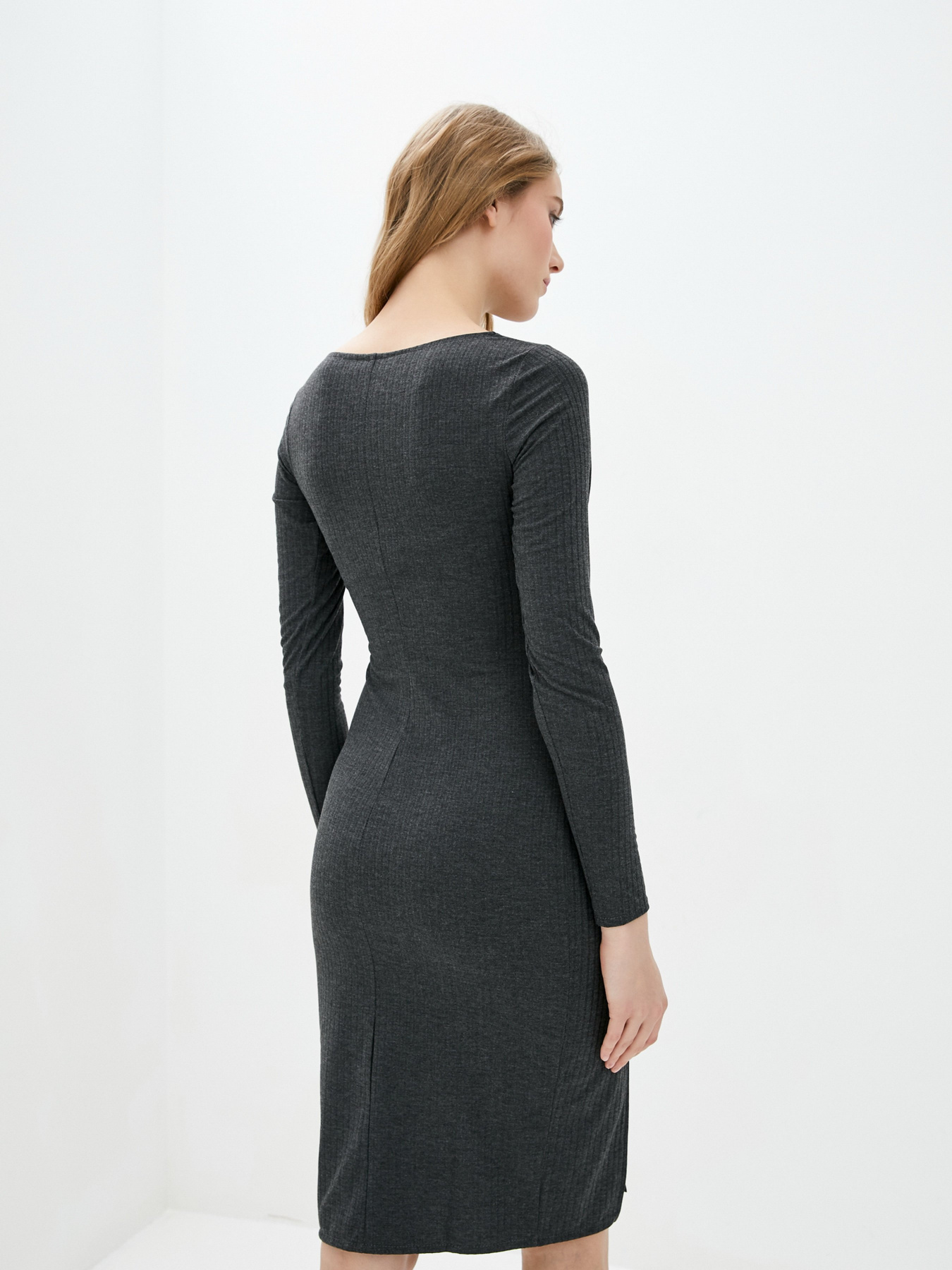 Платье мини ISSA Plus модель SA-351_darkgray Фото