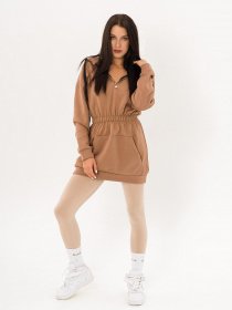 Сукня міні ISSA Plus модель 12964_beige Фото