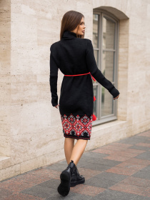 Вышитое платье ISSA Plus модель WN20-193_black Фото