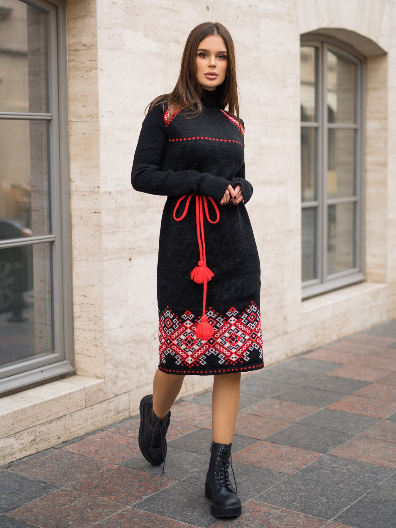 Вишита сукня ISSA Plus модель WN20-193_black Фото