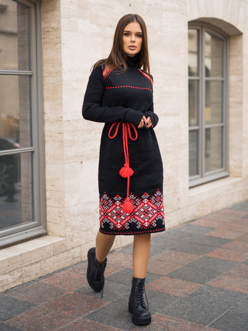 Вишита сукня ISSA Plus модель WN20-193_black Фото