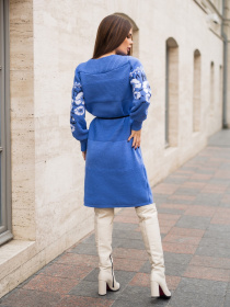 Вышитое платье ISSA Plus модель WN20-192_blue Фото