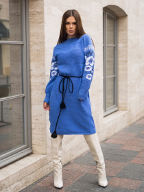 Вышитое платье ISSA Plus модель WN20-192_blue Фото