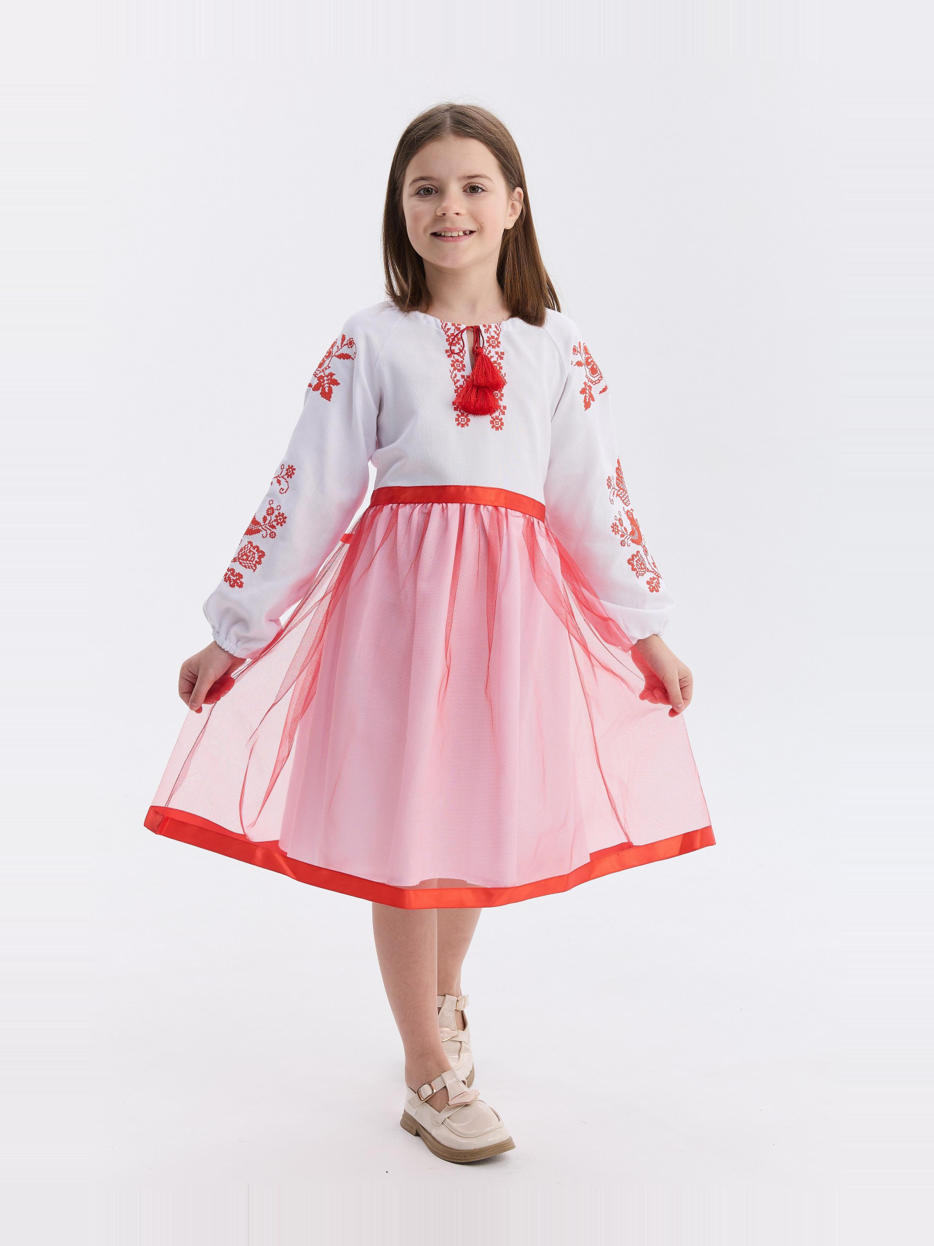 Вышитое платье MEREZHKA модель ksd069 Фото