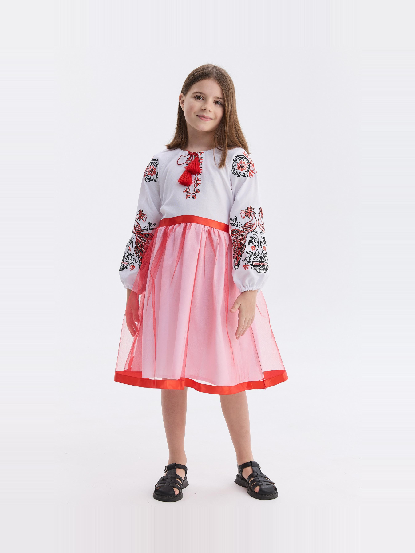 Вышитое платье MEREZHKA модель ksd070 Фото