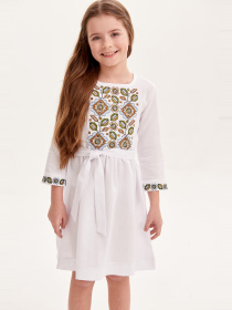 Вышитое платье MEREZHKA модель ksd467 Вышитое платье MEREZHKA модель ksd467 Фото