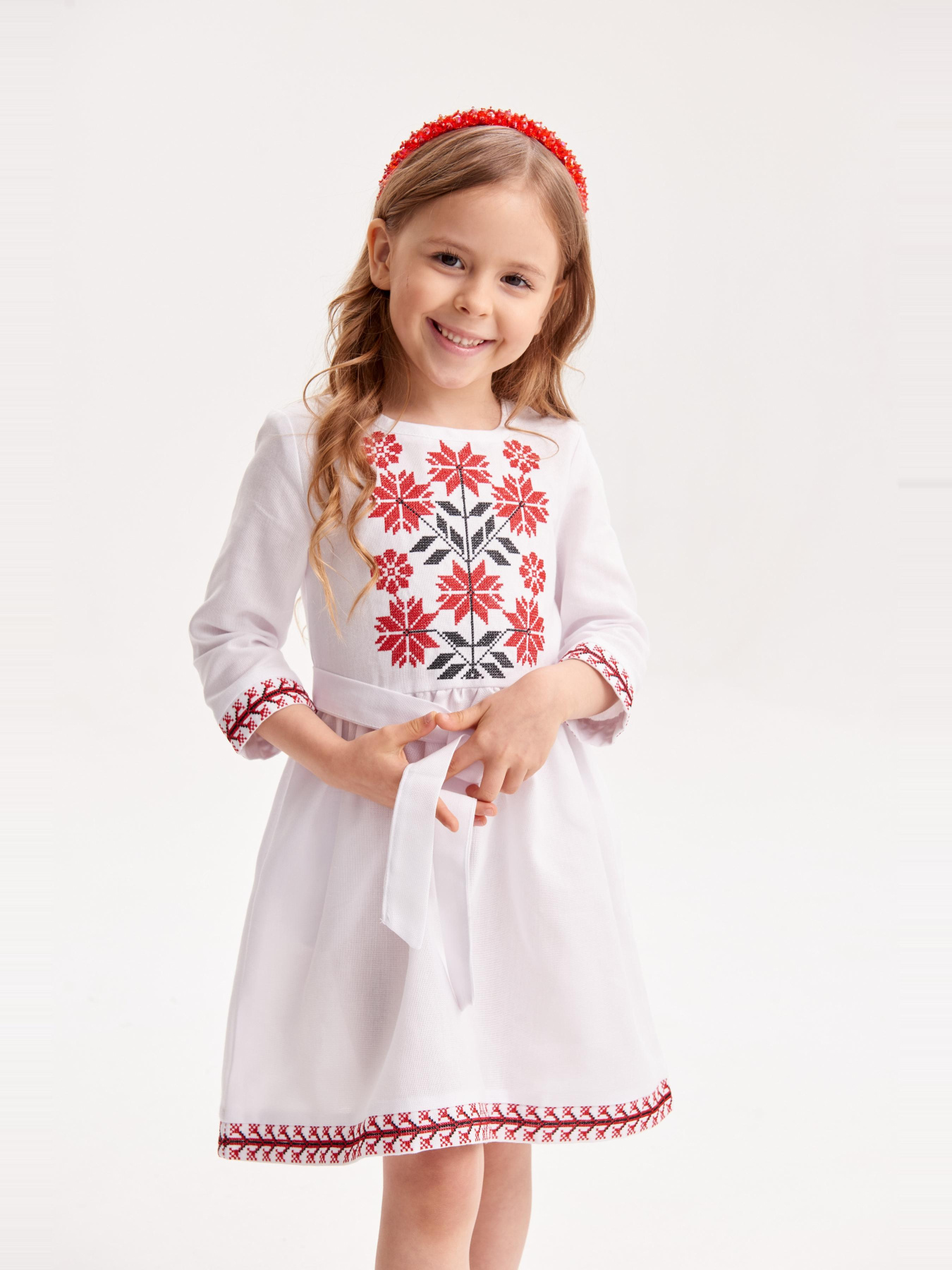 Вышитое платье MEREZHKA модель ksd470 Фото