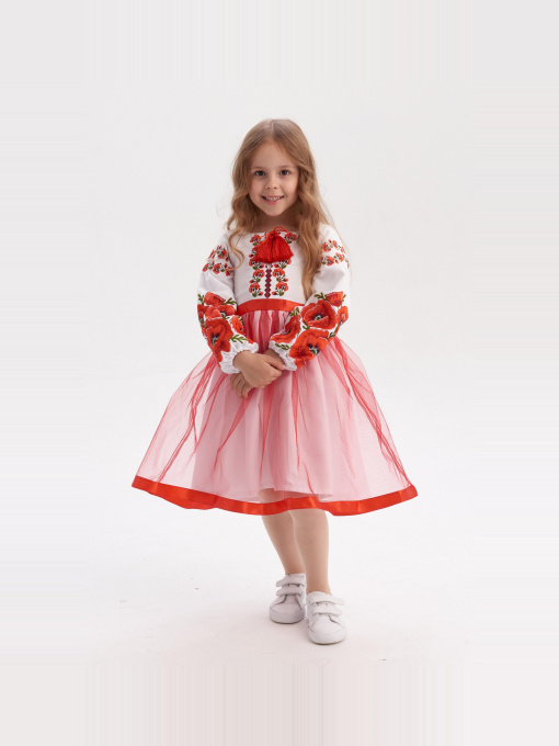 Вышитое платье MEREZHKA модель ksd574 Фото