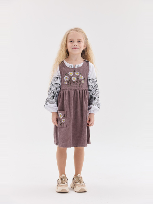 Вышитое платье MEREZHKA модель ksd783 Фото