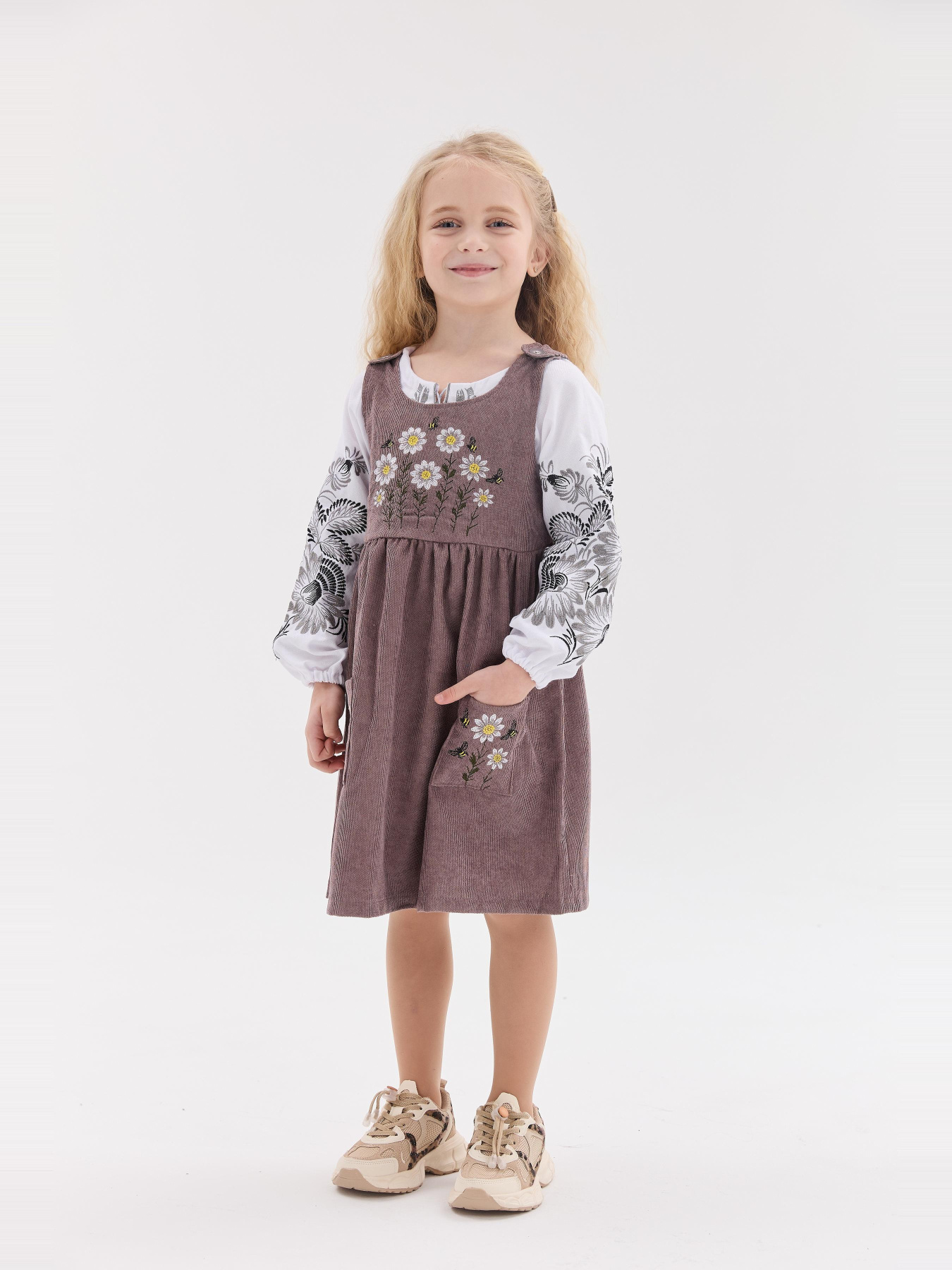 Вышитое платье MEREZHKA модель ksd783 Фото