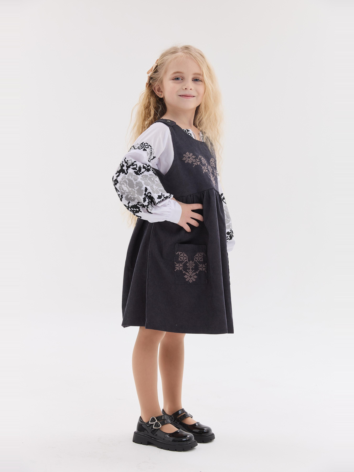 Вышитое платье MEREZHKA модель ksd784 Фото