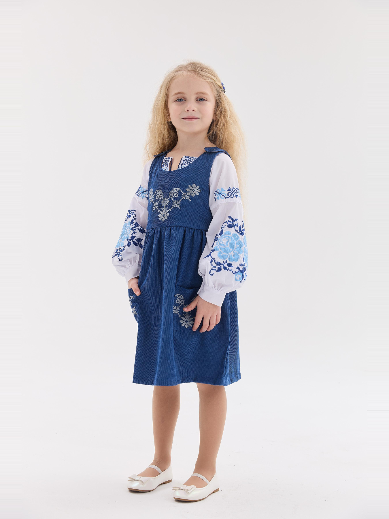 Вышитое платье MEREZHKA модель ksd785 Фото