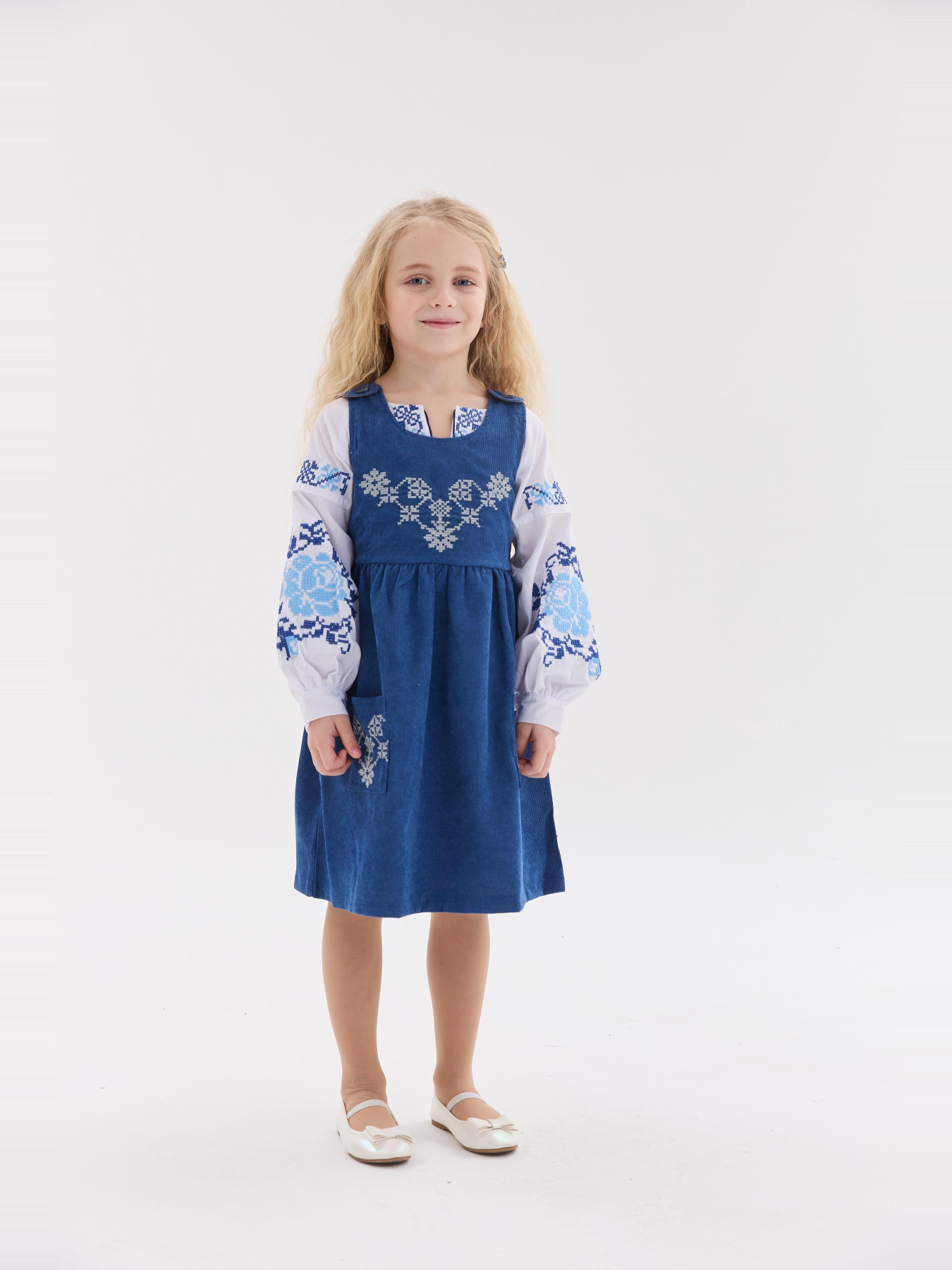 Вышитое платье MEREZHKA модель ksd785 Фото