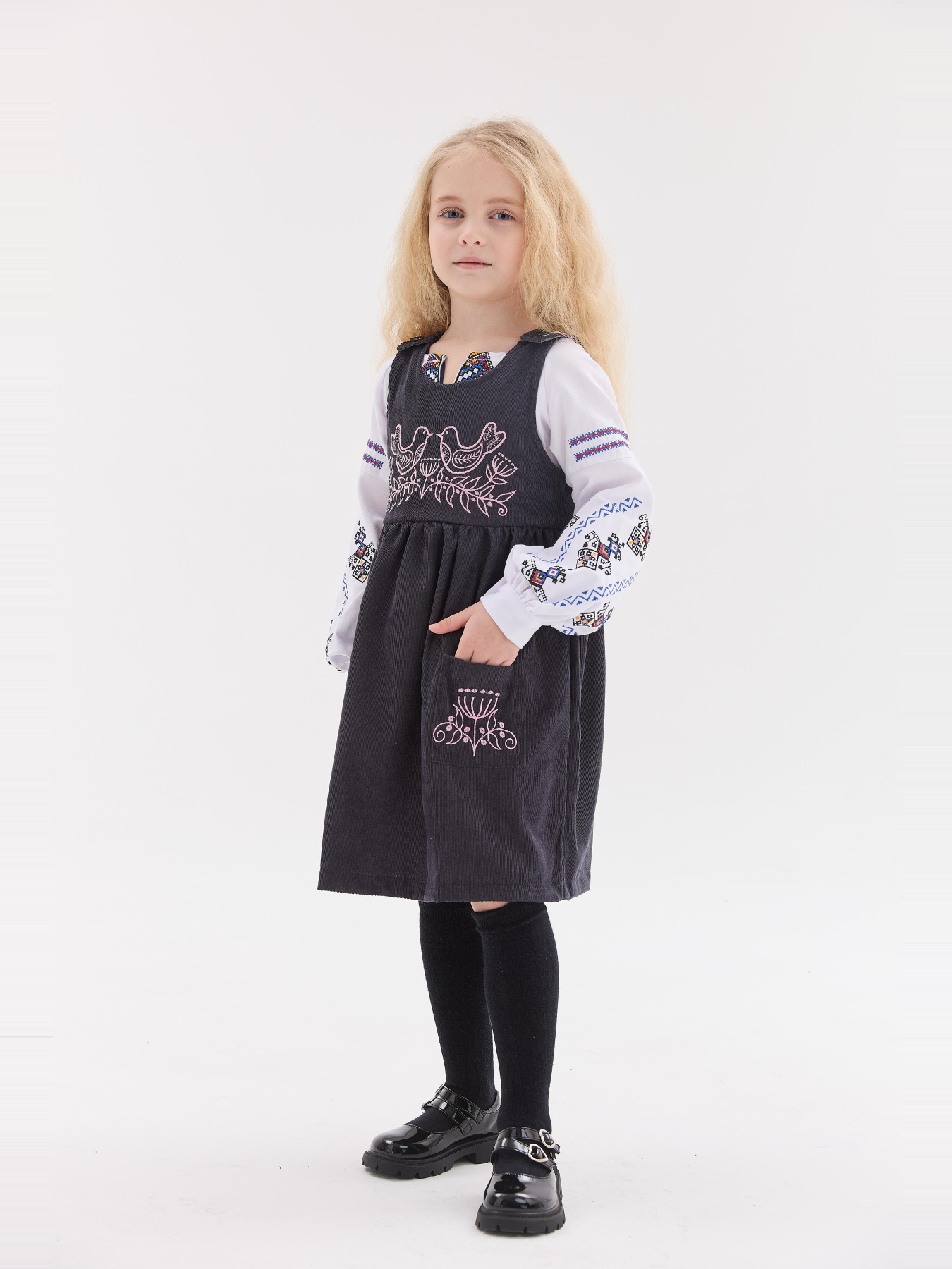 Вышитое платье MEREZHKA модель ksd788 Фото