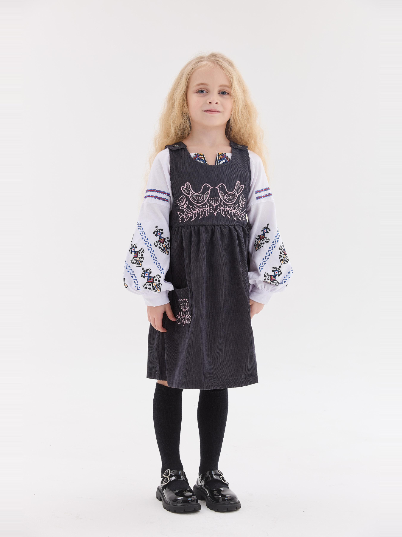 Вышитое платье MEREZHKA модель ksd788 Фото