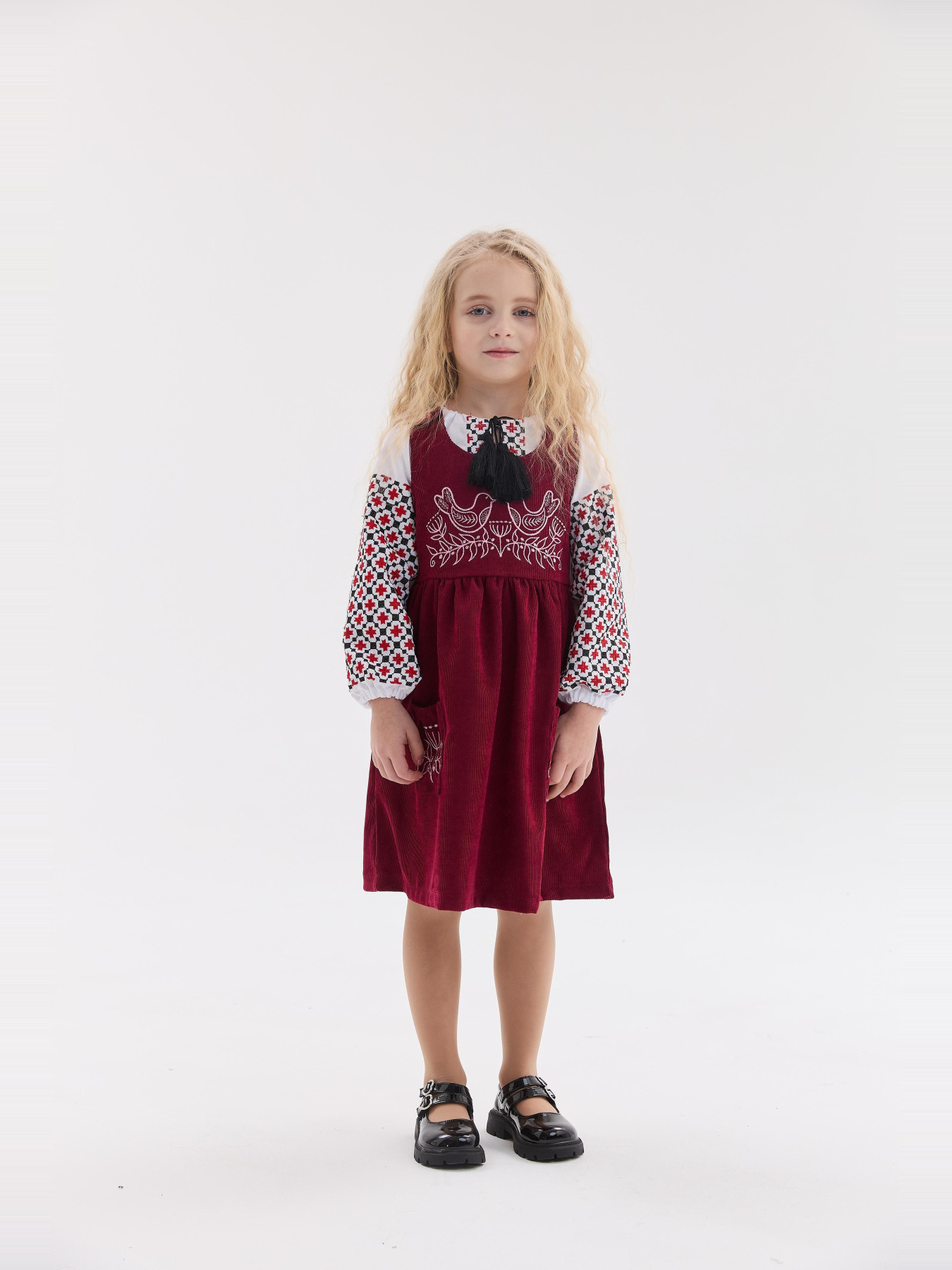 Вышитое платье MEREZHKA модель ksd790 Фото