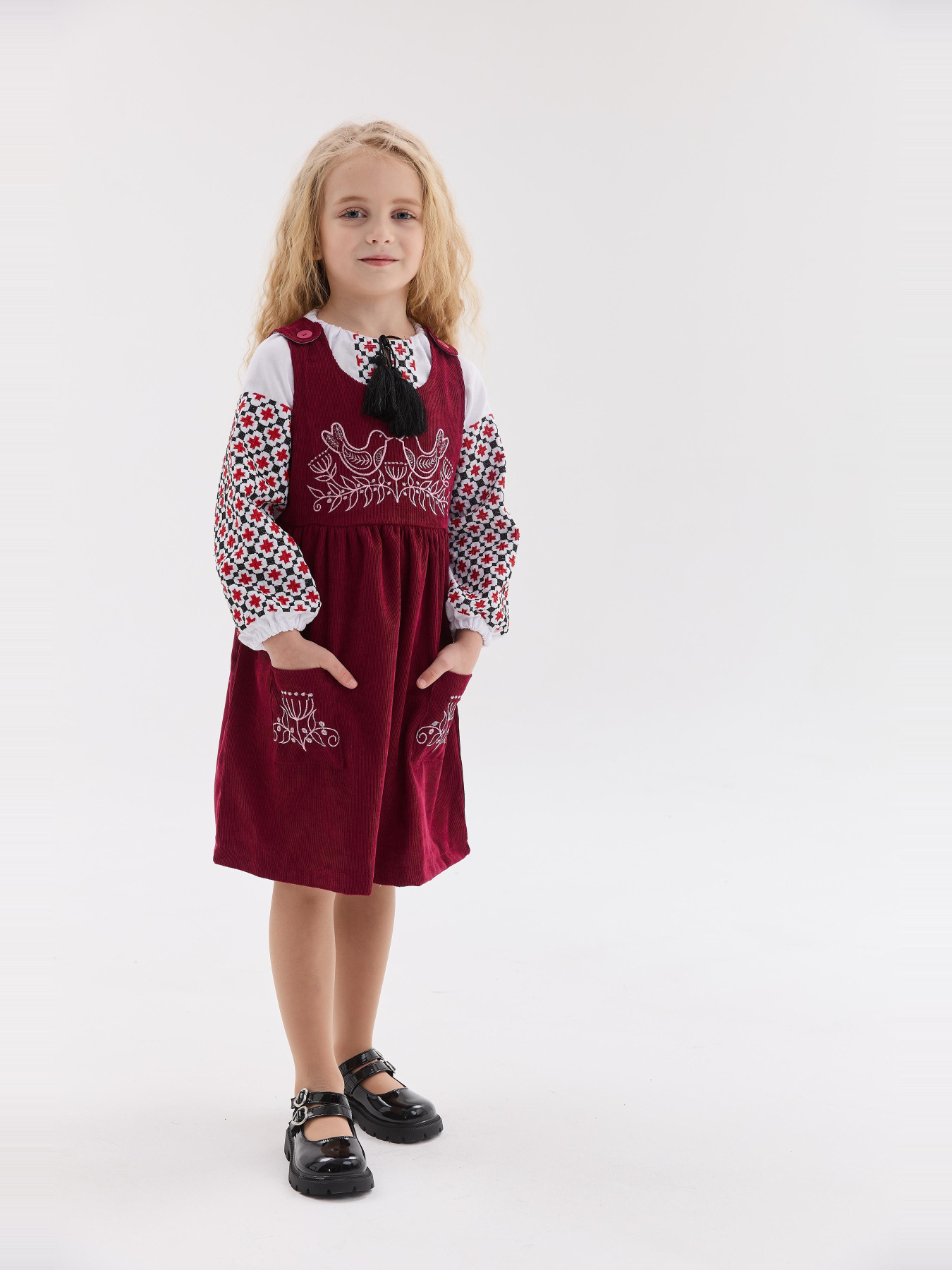 Вышитое платье MEREZHKA модель ksd790 Фото